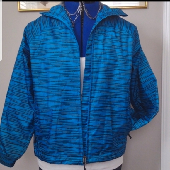 NwoT Waterproof Windproof Breathable Teal McKinley light jacket w/Mesh Lining - Picture 3 of 7